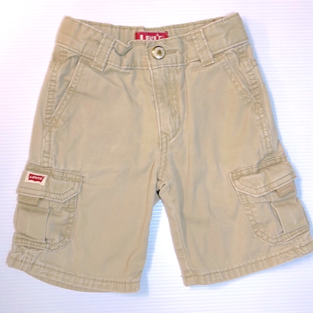 Boys Levi Strauss Co 3T Khaki Cargo Shorts - Picture 4 of 5